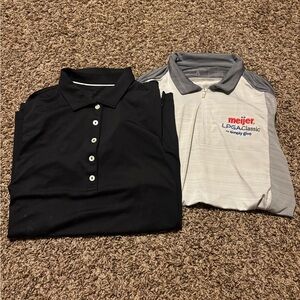 Meijer LPGA Classic Golf Polos Peter Millar and Antigua
